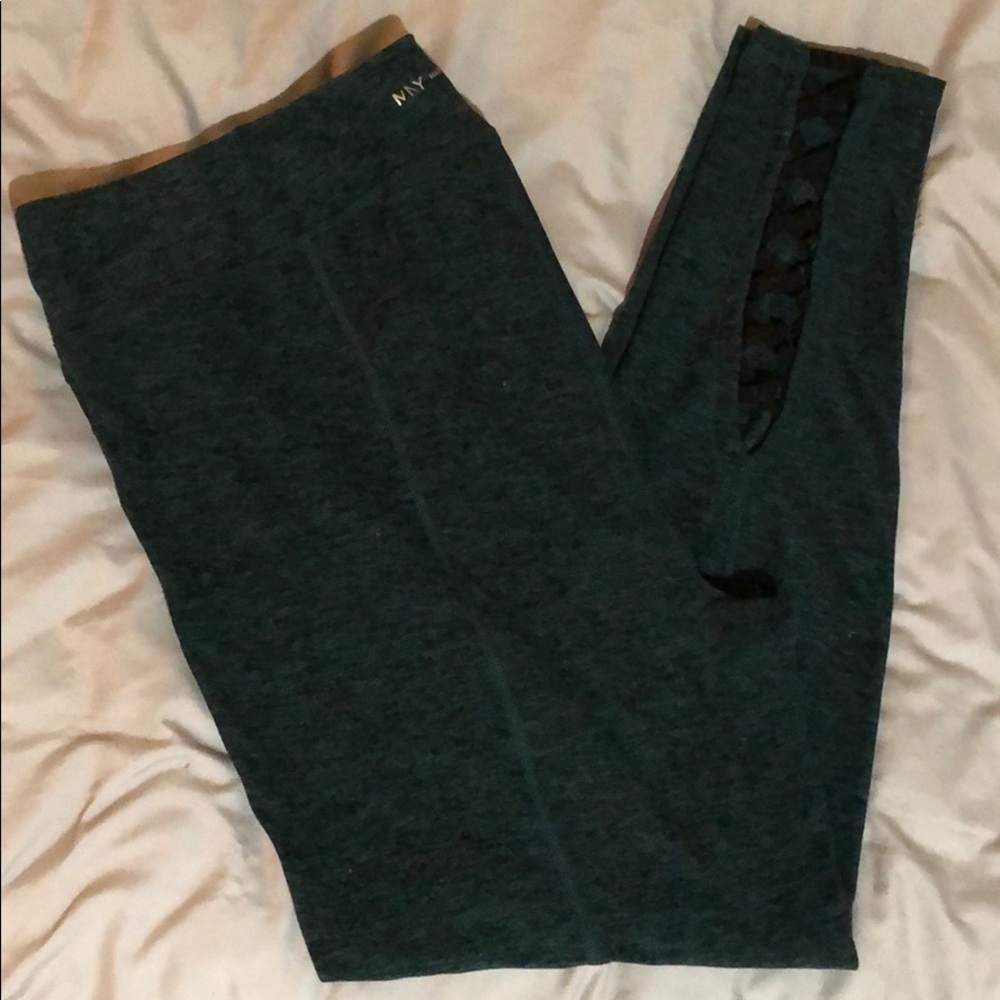 Marc NY Green Heathered Leggings